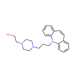 OCCN1CCN(CCCN2c3ccccc3C=Cc3ccccc32)CC1 ZINC000021981303