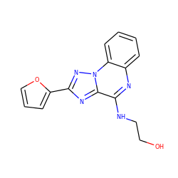 OCCNc1nc2ccccc2n2nc(-c3ccco3)nc12 ZINC000029124183