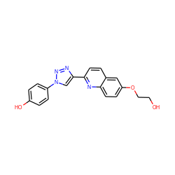 OCCOc1ccc2nc(-c3cn(-c4ccc(O)cc4)nn3)ccc2c1 ZINC001772606148