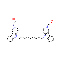 OCCn1ccc2[n+](CCCCCCCCC[n+]3c4ccn(CCO)cc-4c4ccccc43)c3ccccc3c-2c1 ZINC000473090874