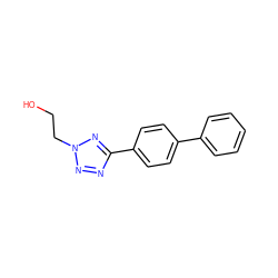 OCCn1nnc(-c2ccc(-c3ccccc3)cc2)n1 ZINC000013744448