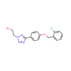 OCCn1nnc(-c2ccc(OCc3ccccc3Cl)cc2)n1 ZINC000000011282