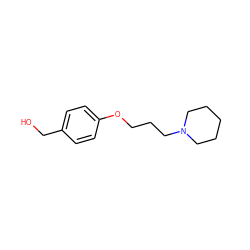 OCc1ccc(OCCCN2CCCCC2)cc1 ZINC000016488536