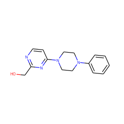 OCc1nccc(N2CCN(c3ccccc3)CC2)n1 ZINC000013472135