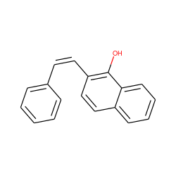 Oc1c(/C=C\c2ccccc2)ccc2ccccc12 ZINC000027197932