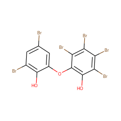 Oc1c(Br)cc(Br)cc1Oc1c(O)c(Br)c(Br)c(Br)c1Br ZINC000027558934