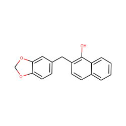 Oc1c(Cc2ccc3c(c2)OCO3)ccc2ccccc12 ZINC000027206685