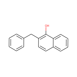 Oc1c(Cc2ccccc2)ccc2ccccc12 ZINC000001485058