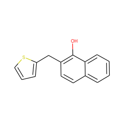 Oc1c(Cc2cccs2)ccc2ccccc12 ZINC000027202378