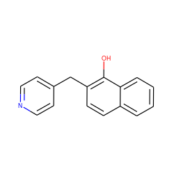 Oc1c(Cc2ccncc2)ccc2ccccc12 ZINC000027194159