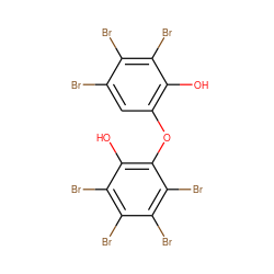 Oc1c(Oc2c(O)c(Br)c(Br)c(Br)c2Br)cc(Br)c(Br)c1Br ZINC000095612212