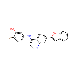 Oc1cc(Nc2ccnc3cc(-c4cc5ccccc5o4)ccc23)ccc1Br ZINC000028823958