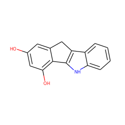 Oc1cc(O)c2c(c1)Cc1c-2[nH]c2ccccc12 ZINC000045392255