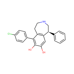 Oc1cc2c(c(-c3ccc(Cl)cc3)c1O)CCNC[C@H]2c1ccccc1 ZINC000040939388