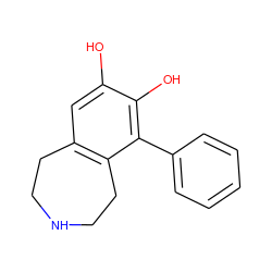 Oc1cc2c(c(-c3ccccc3)c1O)CCNCC2 ZINC000029551370