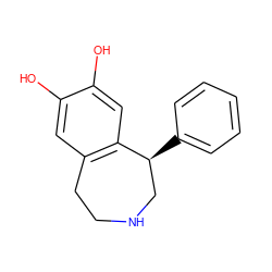 Oc1cc2c(cc1O)[C@@H](c1ccccc1)CNCC2 ZINC000001996374