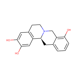 Oc1cc2c(cc1O)[C@@H]1Cc3cccc(O)c3CN1CC2 ZINC000096930031