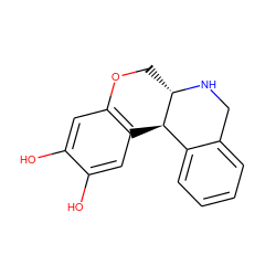 Oc1cc2c(cc1O)[C@@H]1c3ccccc3CN[C@H]1CO2 ZINC000034801101