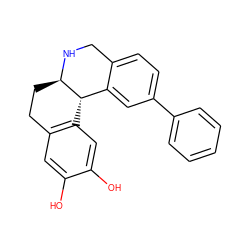 Oc1cc2c(cc1O)[C@H]1c3cc(-c4ccccc4)ccc3CN[C@@H]1CC2 ZINC000012356176