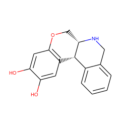 Oc1cc2c(cc1O)[C@H]1c3ccccc3CN[C@H]1CO2 ZINC000034801103