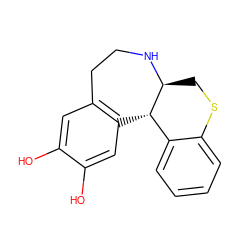 Oc1cc2c(cc1O)[C@H]1c3ccccc3SC[C@@H]1NCC2 ZINC000072106000