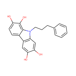 Oc1cc2c3ccc(O)c(O)c3n(CCCc3ccccc3)c2cc1O ZINC000001916195