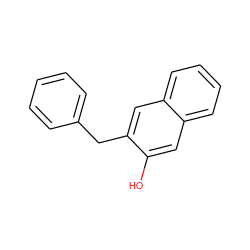 Oc1cc2ccccc2cc1Cc1ccccc1 ZINC000027199350