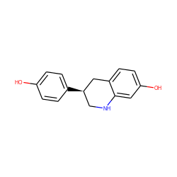 Oc1ccc([C@@H]2CNc3cc(O)ccc3C2)cc1 ZINC000028865984