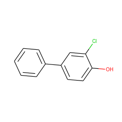 Oc1ccc(-c2ccccc2)cc1Cl ZINC000000394685