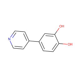 Oc1ccc(-c2ccncc2)cc1O ZINC000026940123