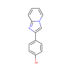 Oc1ccc(-c2cn3ccccc3n2)cc1 ZINC000000333152