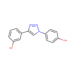 Oc1ccc(-n2cc(-c3cccc(O)c3)nn2)cc1 ZINC000040428724