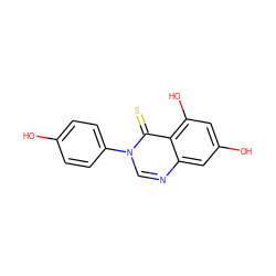 Oc1ccc(-n2cnc3cc(O)cc(O)c3c2=S)cc1 ZINC000013685486