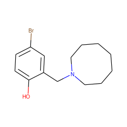 Oc1ccc(Br)cc1CN1CCCCCCC1 ZINC000000217080