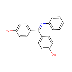 Oc1ccc(C(=Nc2ccccc2)c2ccc(O)cc2)cc1 ZINC000169310315