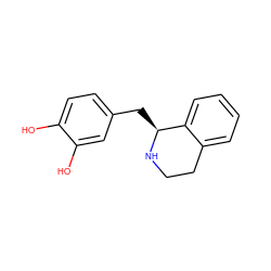 Oc1ccc(C[C@@H]2NCCc3ccccc32)cc1O ZINC000020677054