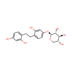 Oc1ccc(CCc2ccc(O[C@@H]3OC[C@@H](O)[C@H](O)[C@H]3O)cc2O)c(O)c1 ZINC000045498644