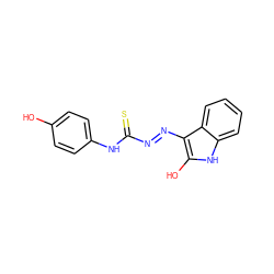 Oc1ccc(NC(=S)N=Nc2c(O)[nH]c3ccccc23)cc1 ZINC000253996329