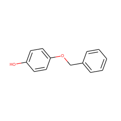 Oc1ccc(OCc2ccccc2)cc1 ZINC000000001748