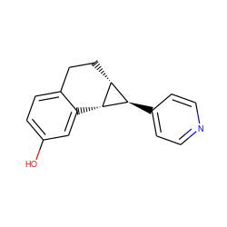 Oc1ccc2c(c1)[C@@H]1[C@H](CC2)[C@H]1c1ccncc1 ZINC000013741603