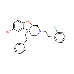 Oc1ccc2c(c1)[C@]1(CCc3ccccc3)CCN(CCc3ccccc3F)C[C@@H]1O2 ZINC000096927723