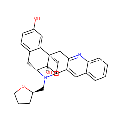 Oc1ccc2c(c1)[C@]13CCN(C[C@H]4CCCO4)[C@H](C2)[C@]1(O)Cc1cc2ccccc2nc1C3 ZINC000103257218