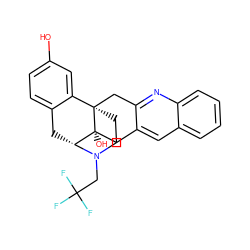 Oc1ccc2c(c1)[C@]13CCN(CC(F)(F)F)[C@H](C2)[C@]1(O)Cc1cc2ccccc2nc1C3 ZINC000103255080