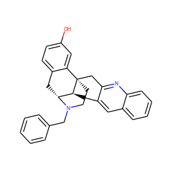 Oc1ccc2c(c1)[C@]13CCN(Cc4ccccc4)[C@H](C2)[C@@H]1Cc1cc2ccccc2nc1C3 ZINC000082150477