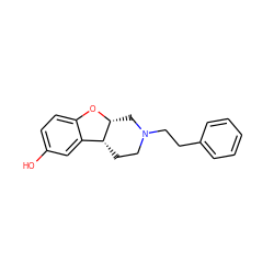 Oc1ccc2c(c1)[C@H]1CCN(CCc3ccccc3)C[C@H]1O2 ZINC000045350228