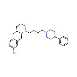 Oc1ccc2c(c1)C[C@H]1[C@@H](CCCN1CCCCN1CCN(c3ccccc3)CC1)C2 ZINC000040847069