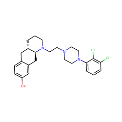 Oc1ccc2c(c1)C[C@H]1[C@@H](CCCN1CCN1CCN(c3cccc(Cl)c3Cl)CC1)C2 ZINC000040873789