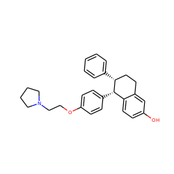 Oc1ccc2c(c1)CC[C@@H](c1ccccc1)[C@H]2c1ccc(OCCN2CCCC2)cc1 ZINC000000537882