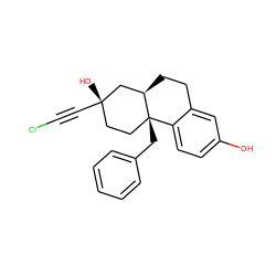 Oc1ccc2c(c1)CC[C@@H]1C[C@@](O)(C#CCl)CC[C@@]21Cc1ccccc1 ZINC000003972269