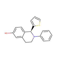 Oc1ccc2c(c1)CCN(c1ccccc1)[C@@H]2c1cccs1 ZINC000012353789